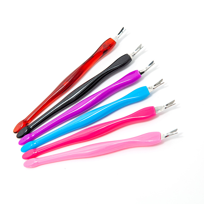 Factory direct nail art dead skin push stainless steel dead skin fork exfoliating manicure dead skin shovel spot supply