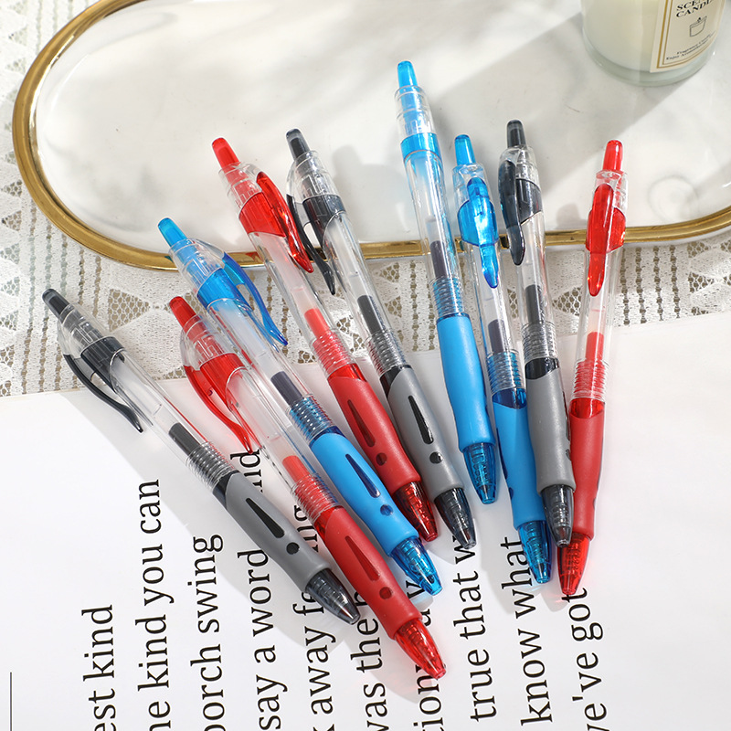 Press Gel Pen 0.5mm Black Press Office Signature Pen Student Examination Pen Carbon Pen High Color Value