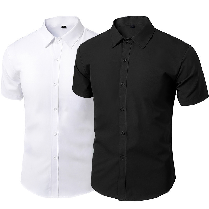 White Shirt Men's Long-sleeved Non-ironing Business Dress Slim-fit Korean Style Professional Working Men's White Casual Suit Shirt