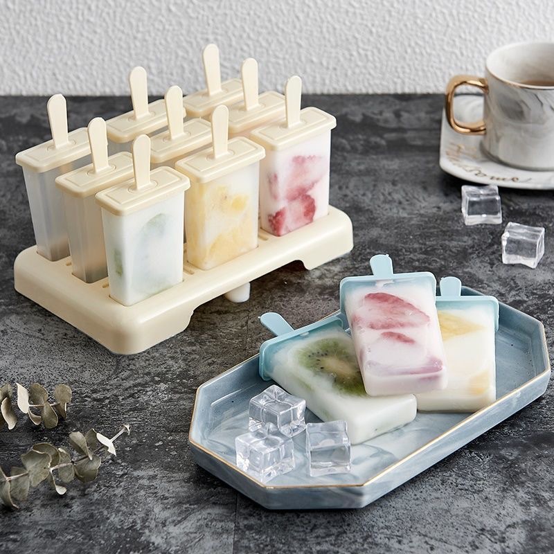 Popsicle Mold Homemade Household Ice Cream Model with Homemade Popsicle Ice Cream Powder Sorbet Popsicle Mold