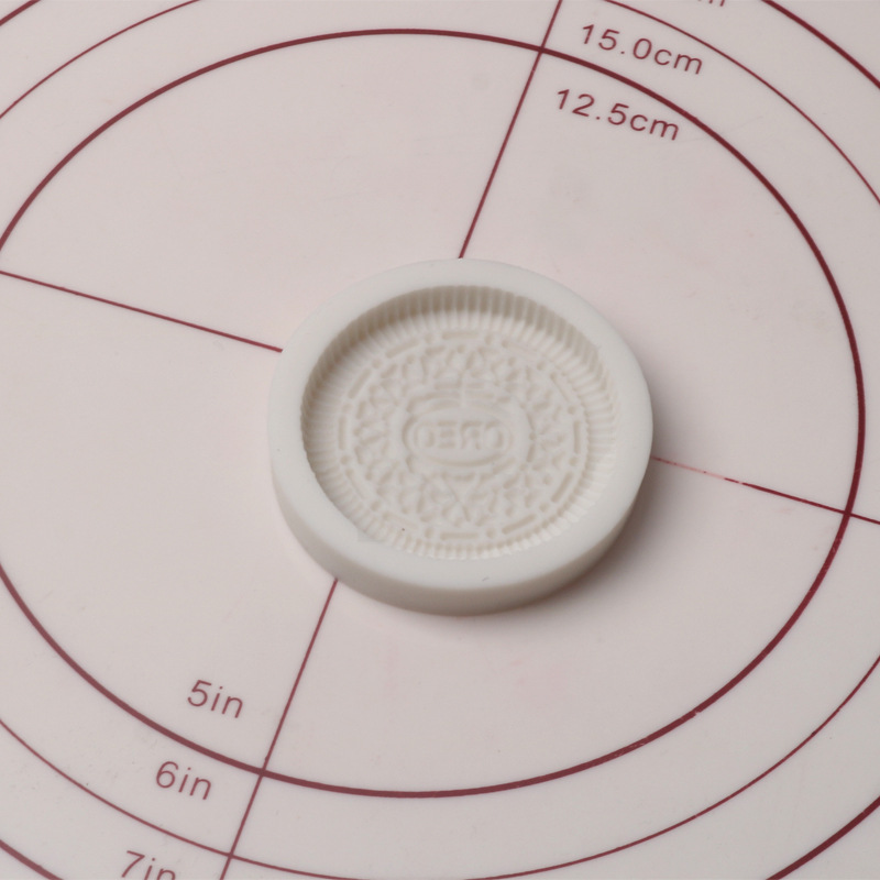 Oreo biscuit fondant silicone mold DIY chocolate decorative cake sandwich food grade platinum silicone
