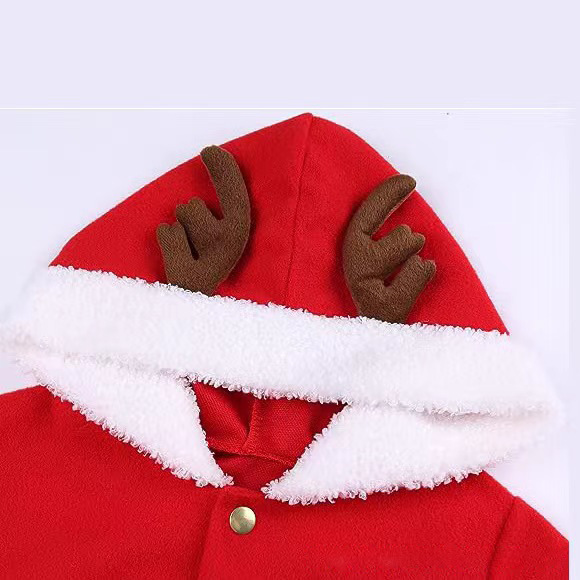 Christmas clothes New Elk hooded Christmas clothes Christmas tree skirt children's Christmas dress holiday Christmas dress