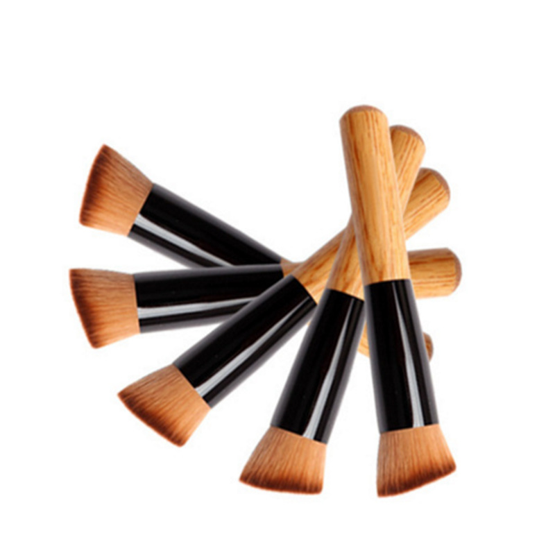Single Fraxinus mandshurica repair brush makeup brush oblique head blush brush foundation brush beauty tools one-piece delivery in stock