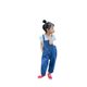 Korean version of children's clothing children's suspenders 2025 spring and autumn summer western style casual big pocket Denim pants for boys and girls