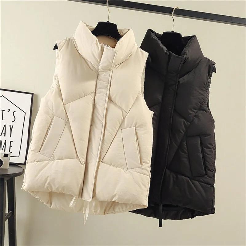 Cotton Vest Women's 2024 Autumn and Winter New Fashion Trendy Vest Large Size Western Style Versatile Vest Jacket