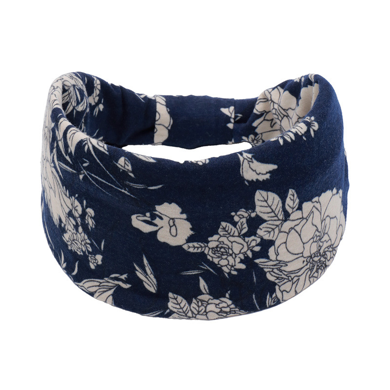 New European and American Yoga Hair Band Fashion Hair Accessories Wide-brimmed Bohemian Headband Sweat-absorbent Stretch Cotton Tape