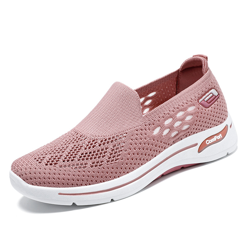Women's mesh shoes spring new cloth shoes single-layer shoes wholesale generation walking shoes women's casual breathable middle-aged and elderly mother shoes
