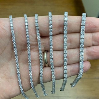 wish跨境電商網球手鍊女鋯石金色玫瑰金滿鑽手串速賣通手飾5650