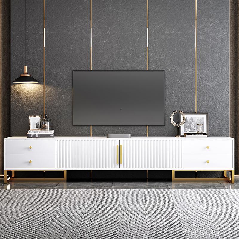 TV Cabinet Simple Modern Living Room Household Small Apartment Floor Long Cabinet Light Luxury Coffee Table TV Cabinet Combination