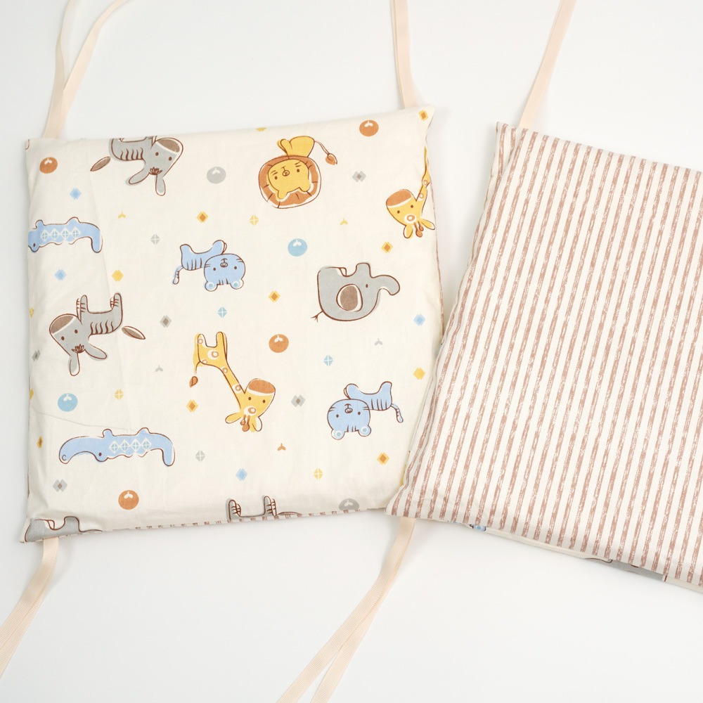 Baby crib newborn bedding baby anti-collision fence cotton khaki lion 30*30*6 whole wash