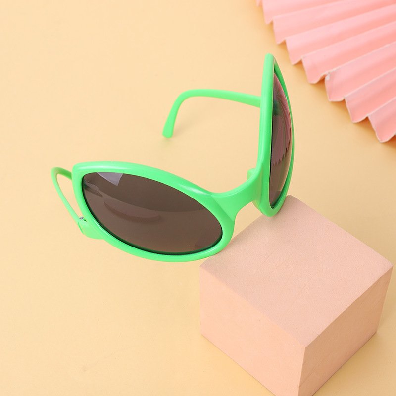 Internet Popular Alien Glasses Unisex Luminous Full Frame Decorative Glasses Ghost Festival Funny Sunglasses