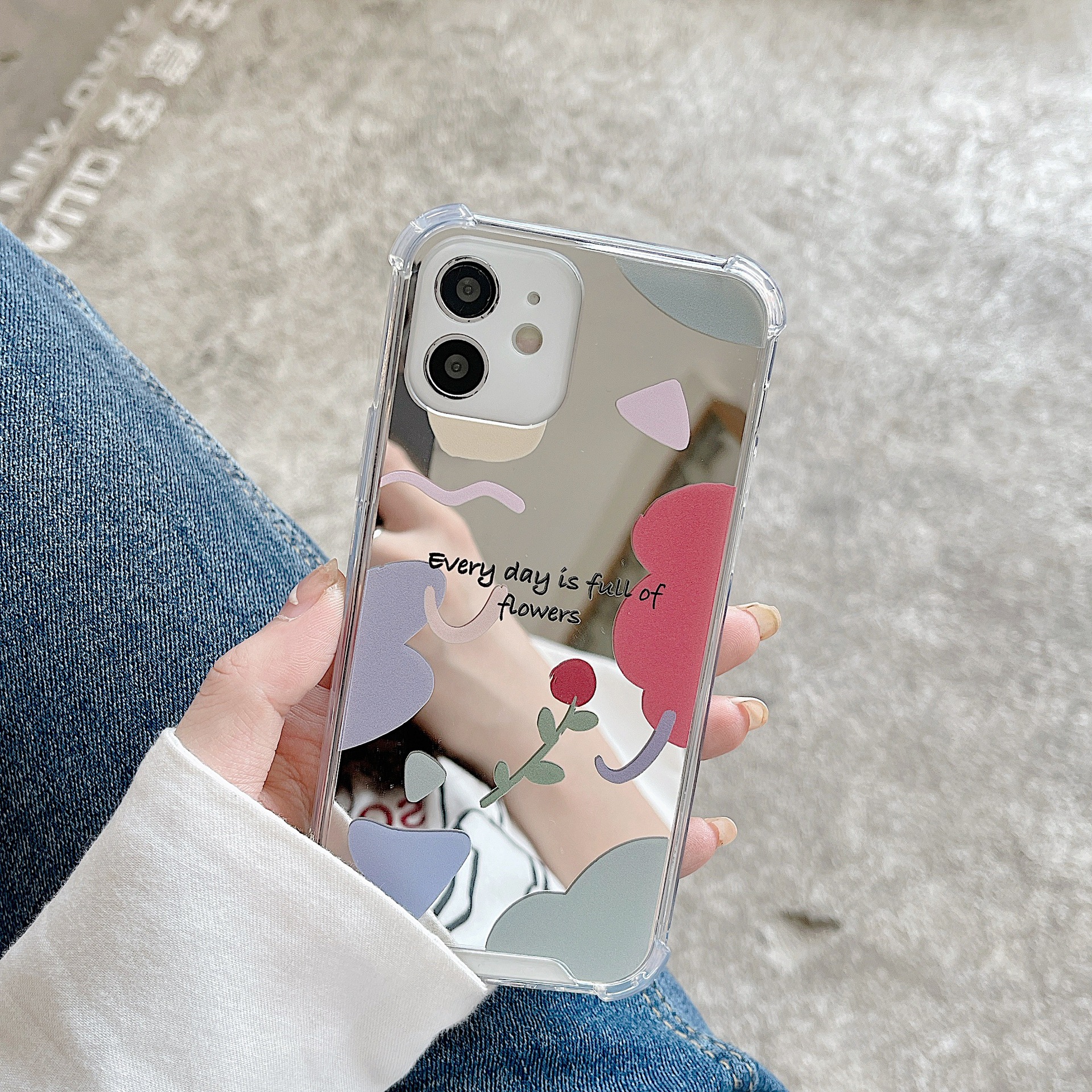 適用13蘋果14手機殼iphone15pro鏡面ins手機殼11華為mate50榮耀90