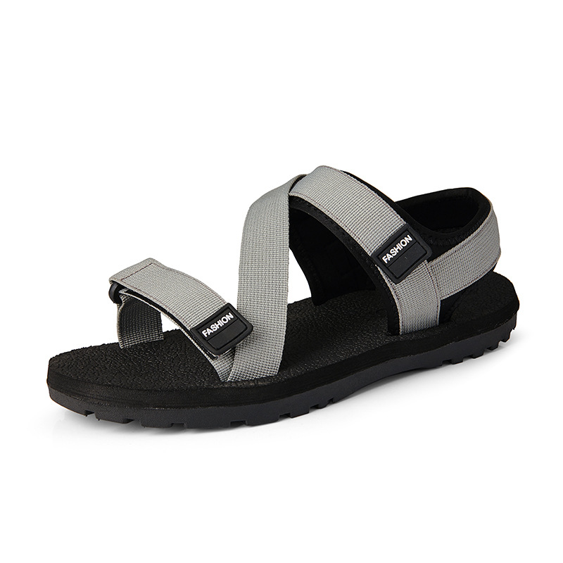 2023 Summer New Men's Sandals Fashion Casual Beach Shoes Men's Outdoor Sports Velcro Driving Sandals Men