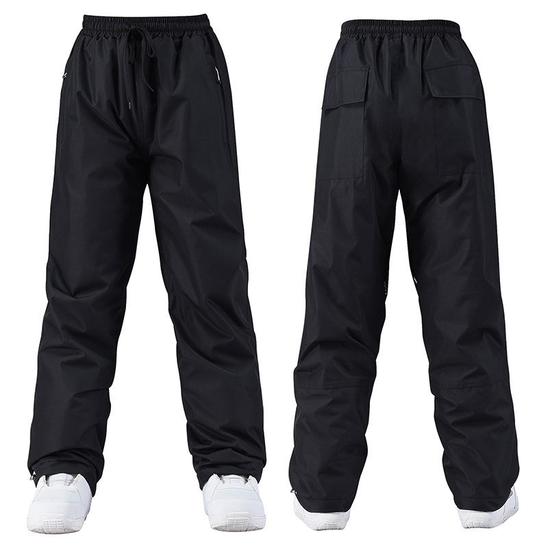 New Ski Pants Men's and Women's Winter Outdoor Windproof Waterproof Warm Ski Pants Snowboard Double Ski Pants