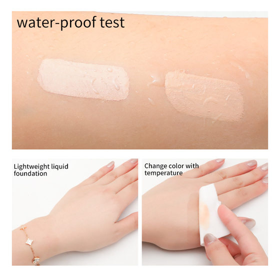 QIC small milk bottle Foundation liquid oil control moisturizing clothing non-makeup lightweight breathable concealer waterproof makeup batch delivery