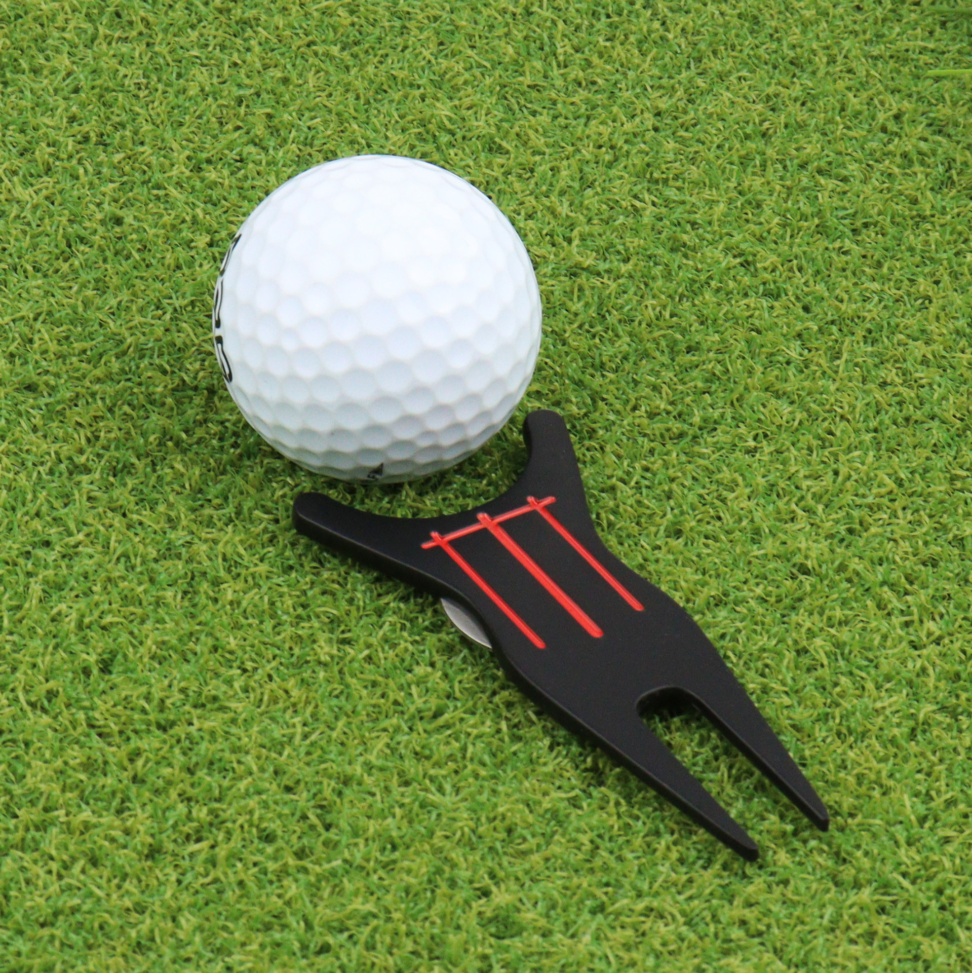 Cross-border multifunctional metal ball fork Golf accessories club support frame/Scriber Golf Fruit Ridge fork in stock