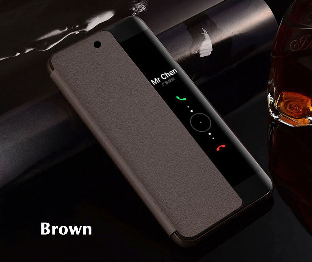 For Huawei P20 flip window phone case Huawei P20pro magnetic smart sleep phone leather case