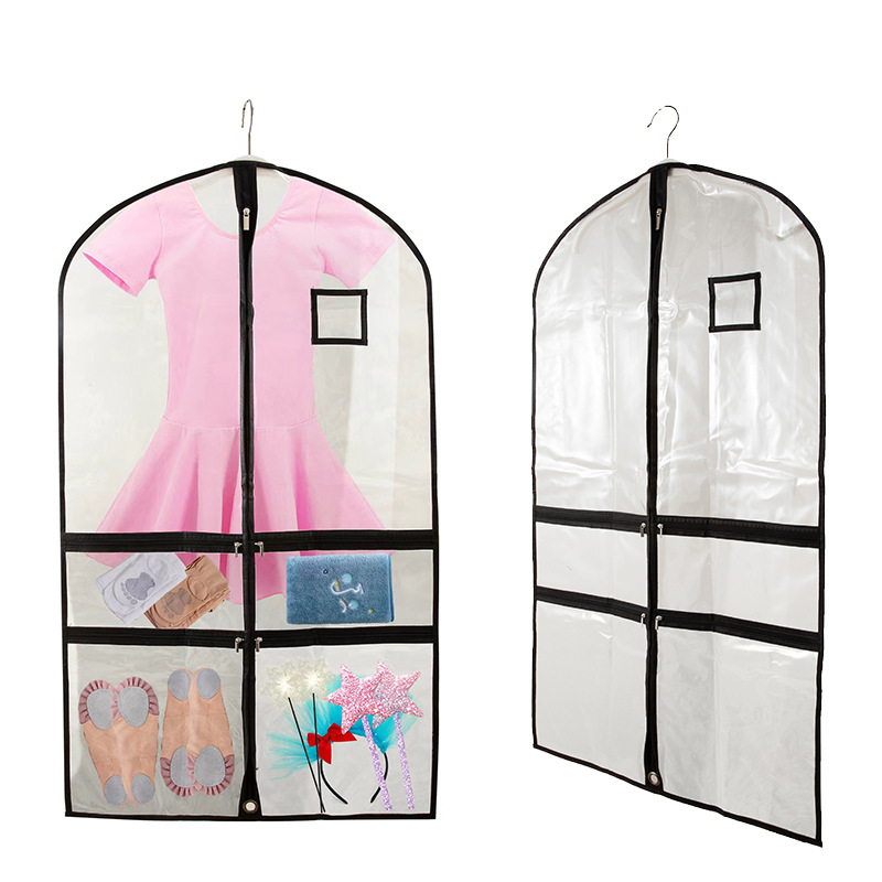 Children's PVC Clothes Dust Bag Extra Large Thickened Children's Wear Dust Cover Girl Dance Skirt Storage Bag