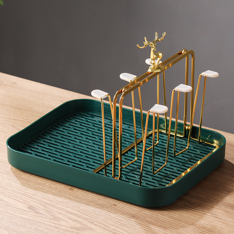 Elk Cup Rack Inverted Water Cup Rack Storage Rack Storage Tray Household Living Room Glass Cup Rack Tea Cup Drain Rack