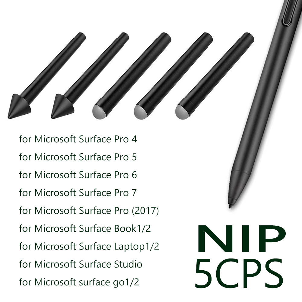 5-Pack Pen Tips Suitable for Microsoft Surface Pen Tip Tool Kit Pro4/5/6/7/Book Prox