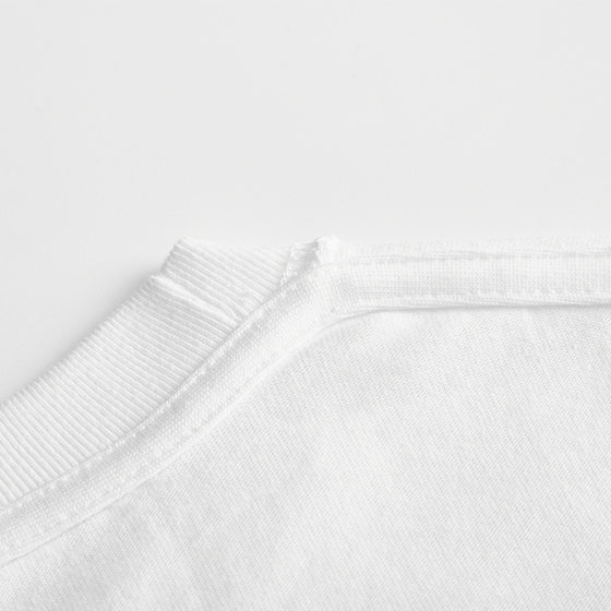 260g Heavy Cotton Long-sleeved Shoulder T-shirt Men's Inner Base White Short-sleeved Fashion Brand Half-sleeved Overalls Customized