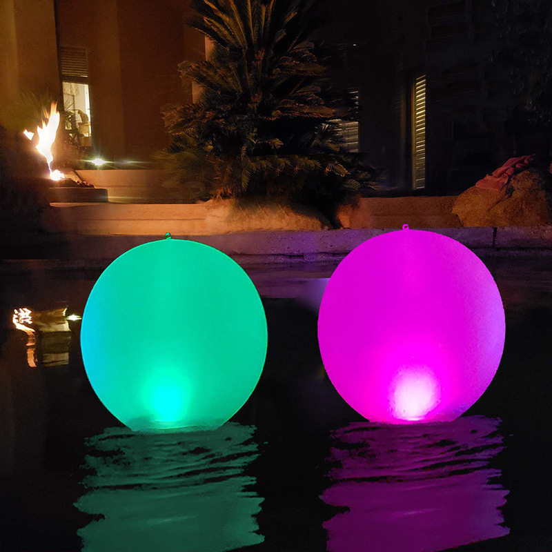 アマゾンスポットインフレータブル発光ボールledフラッシュビーチボール子供水上pvcインフレータブル玩具波球|undefined