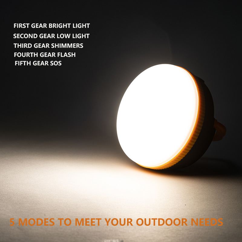 Outdoor lighting mini camping light LED camp light 5-gear lighting magnet AAA battery tent light camping hanging light