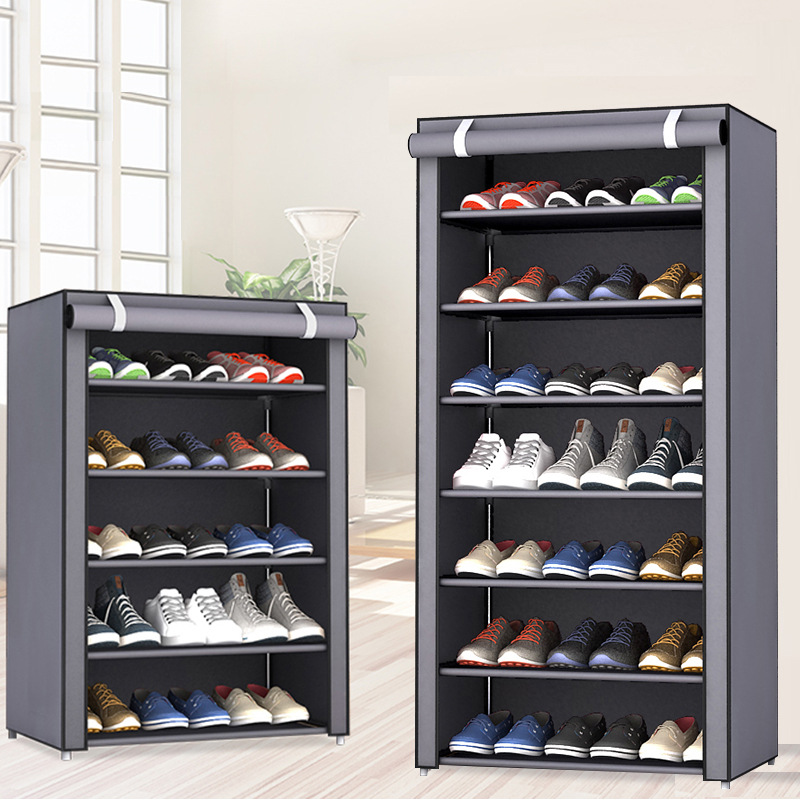Multi-layer simple shoe cabinet cloth shoe cabinet dustproof storage shoe rack household multi-functional shoe cabinet dormitory shoe cabinet special offer practical