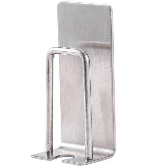 Stainless Steel Toothbrush Cup Holder Punch-free Toothbrush Storage Rack Bathroom Wall-mounted Self-adhesive Mouthwash Cup Toothbrush Storage Rack