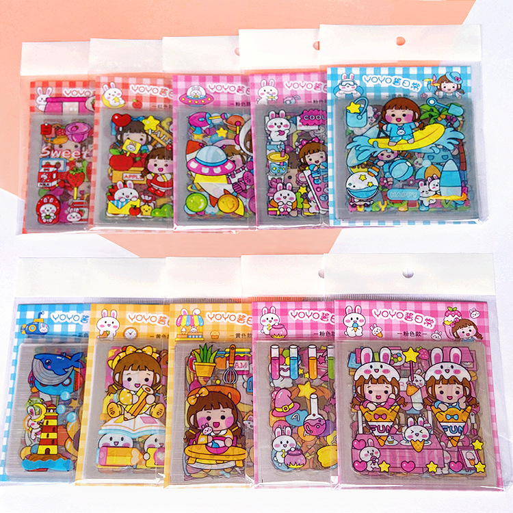 Korean ins Hand Account Sticker Set DIY Creative ins Cute Hand Account Book Girl Decoration Mobile Phone Thermos Sticker