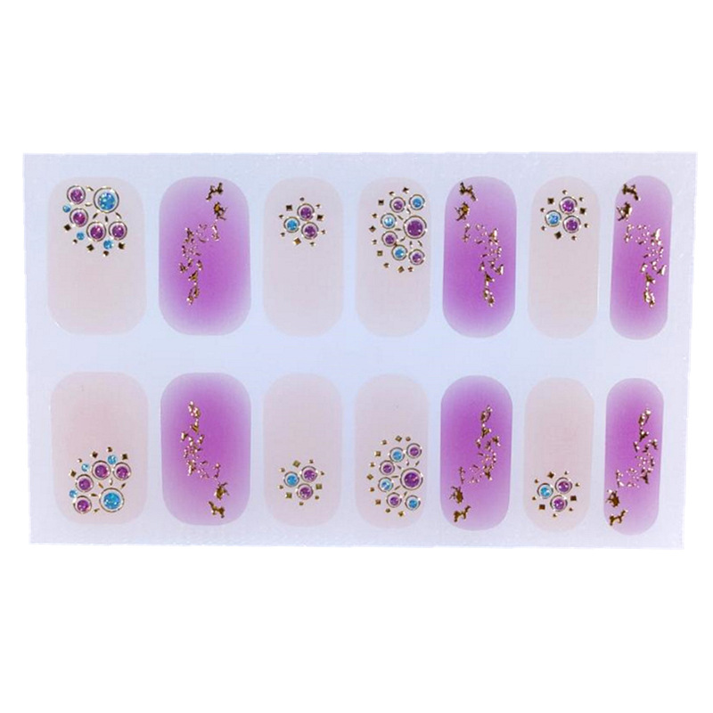 5D Nail Art Sticker Nail Sticker Touchable Stereo Nail Patch Crystal Nail Patch Small Fresh Free Baking Gel