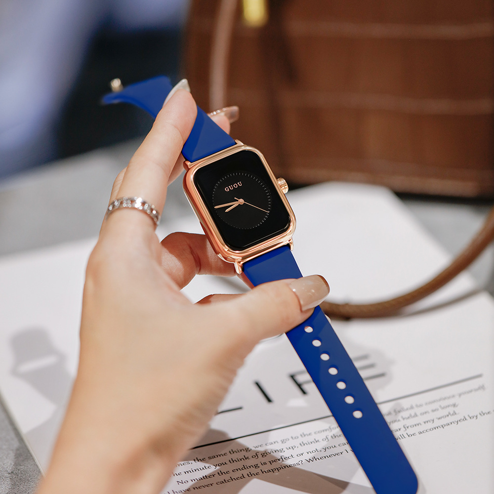 Blue Belt black gold frame (silicone tape)
