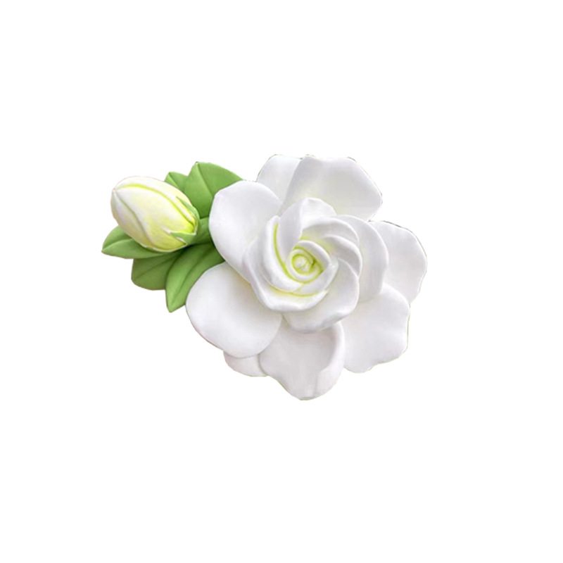 Gardenia Car Aromatherapy Gypsum Car Perfume Car Air Conditioning Air Outlet Decoration Fragrance Essential Oil Ornaments