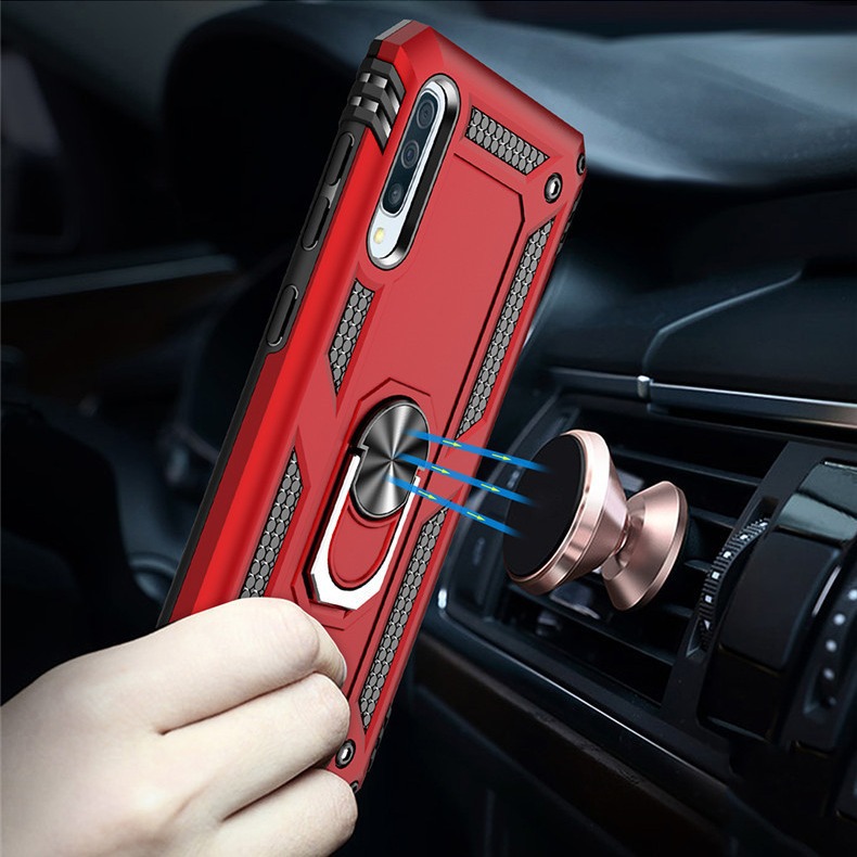 For Samsung A50 Sergeant Drop-resistant Armor Phone Case A70 Ring Bracket Protective Cover A10E Armor Phone Case