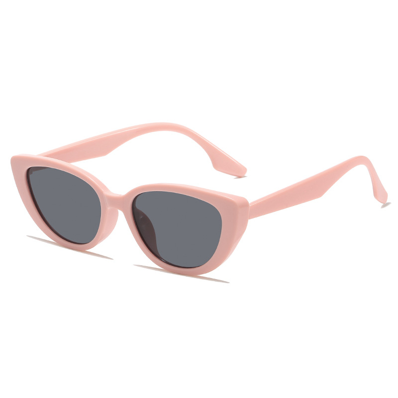 Pink cat's eye sunglasses women's brown summer high-grade new sunglasses men's sun protection net red retro fashion glasses
