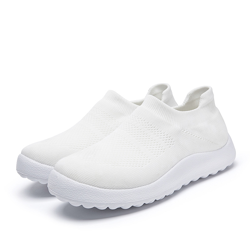 Men's and women's shoes breathable new lightweight soft-soled mesh sports casual shoes running fly woven travel shoes for men and women 35-46