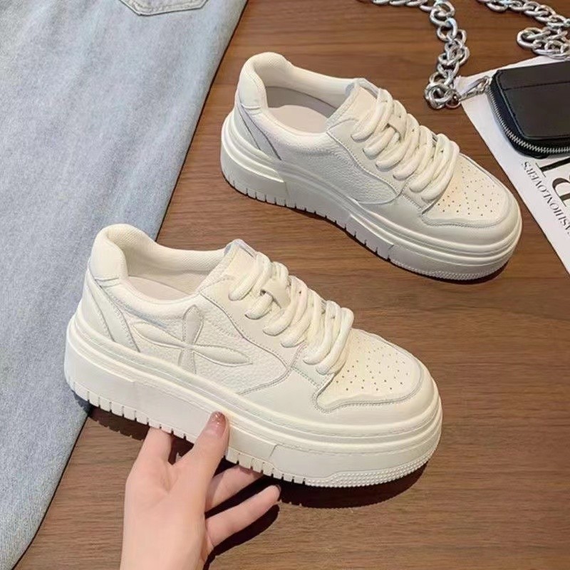 National Trendy Thick-soled White Shoes Children's 2023 Summer New Korean-style ins Trendy All-match Casual Student Skate Shoes
