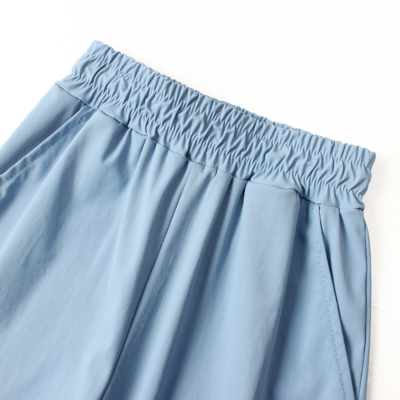 Summer Trousers Korean New Boy's Anti-mosquito Pants Big Boy's Thin Ice Silk Quick-drying Pants Children's Pants for Hair