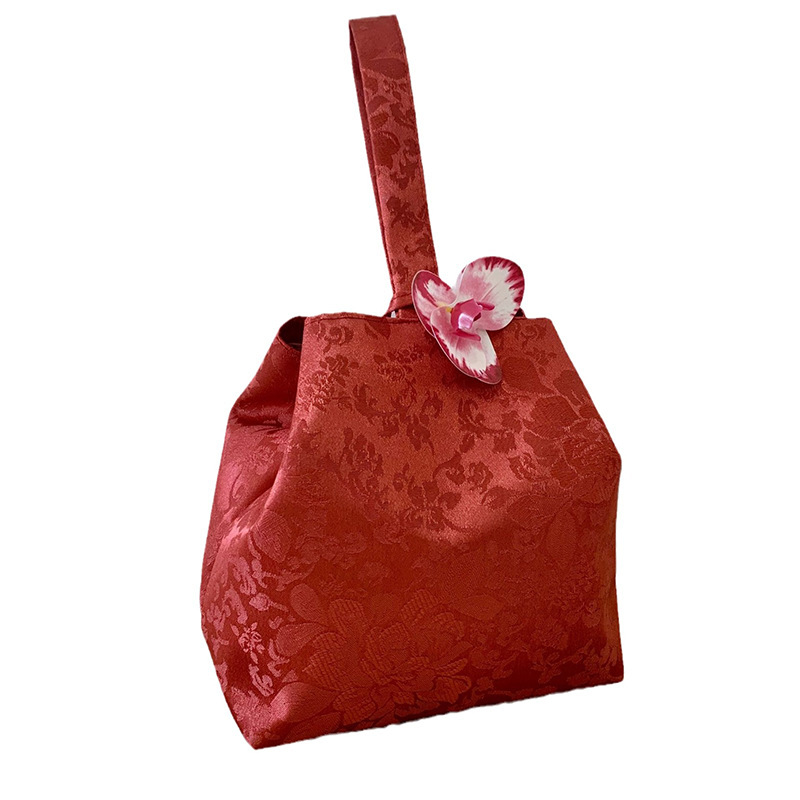 Flower blooming rich series French Chinese style gift bag butterfly orchid peony bamboo national fashion gift bag