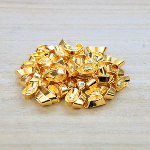 Hot sale wholesale silver ingot alloy plating gold Mini small ingot ornaments mobile phone shell accessories metal crafts