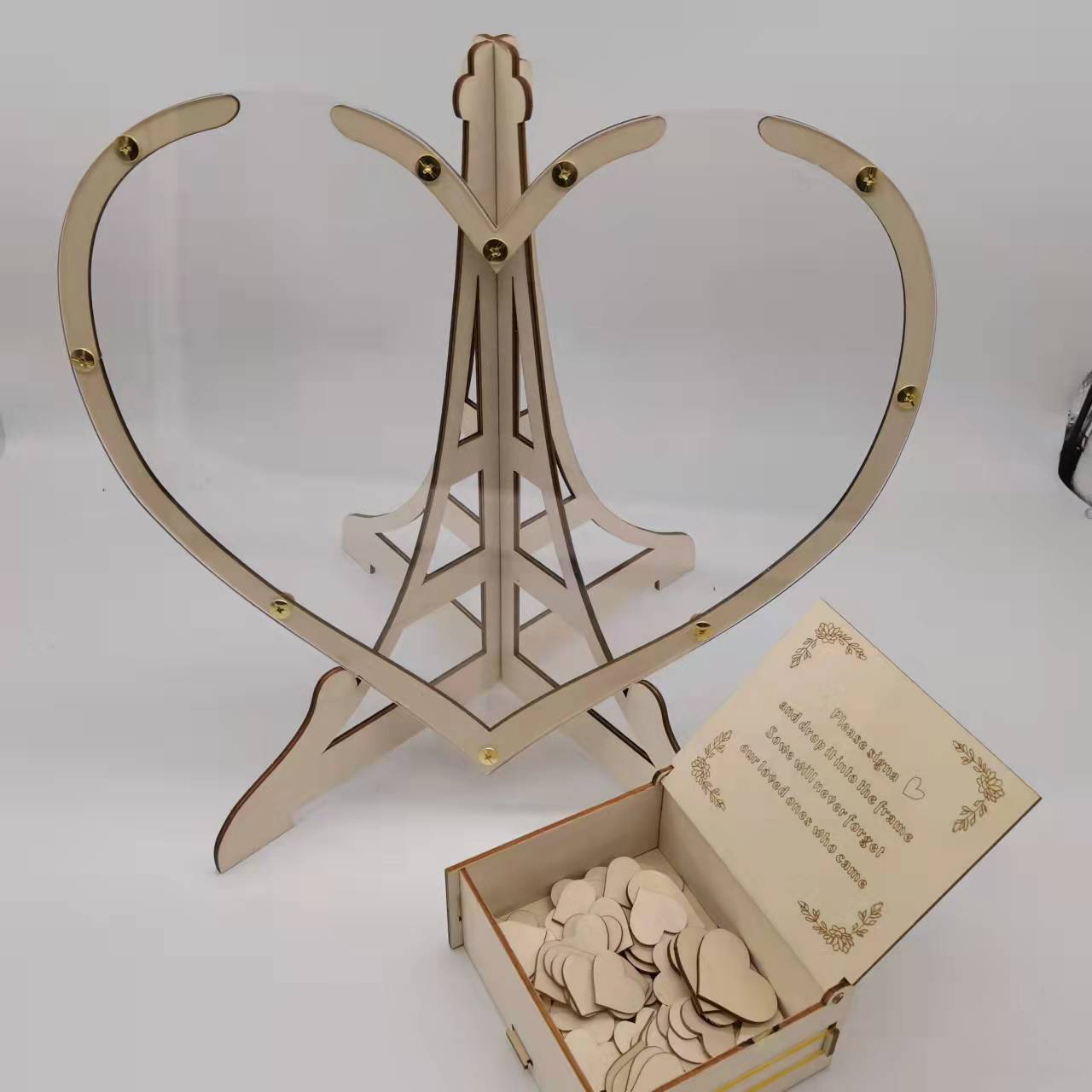 Wooden signature wedding ceremony birthday party decoration props decoration sign-in tree table bottle personalized love photo frame