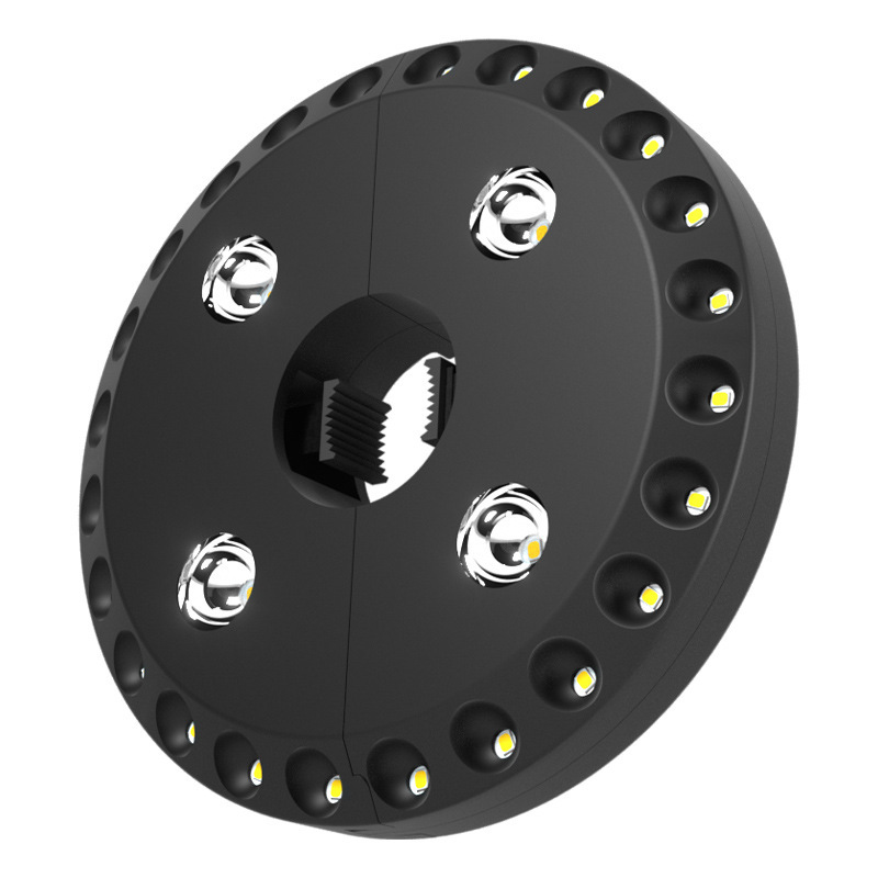 Amazon 24 4led umbrella light outdoor camping light detachable disc hanging light multi-function dry battery tent light