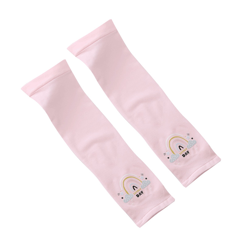 Children's ice sleeves boys and girls outdoor sun protection ice silk sleeves cartoon printing mosquito repellent UV protection sleeve wholesale