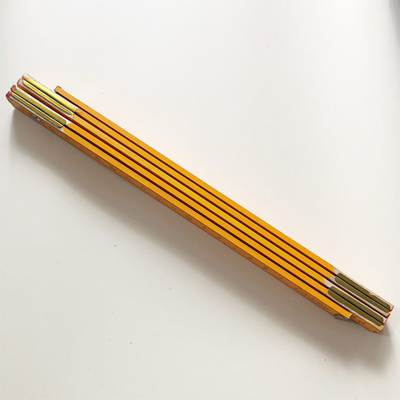 Wooden folding ruler folding ruler wooden ruler metric scale ruler drawing tool teaching supplies 1.5 m folding 1 m ruler