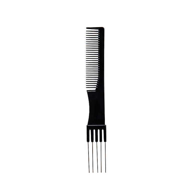 Makeup hair comb hair salon makeup comb fluffy shape shaving comb makeup plate hair insert comb dense tooth steel needle comb