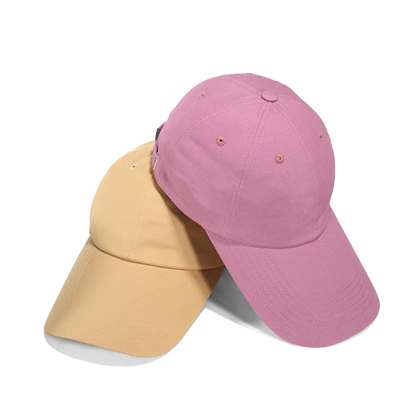 Soft Top Long Brim Baseball Cap Sunshade Cap Men's and Women's All-match Thin Baseball Cap Solid Color Sunscreen Hat
