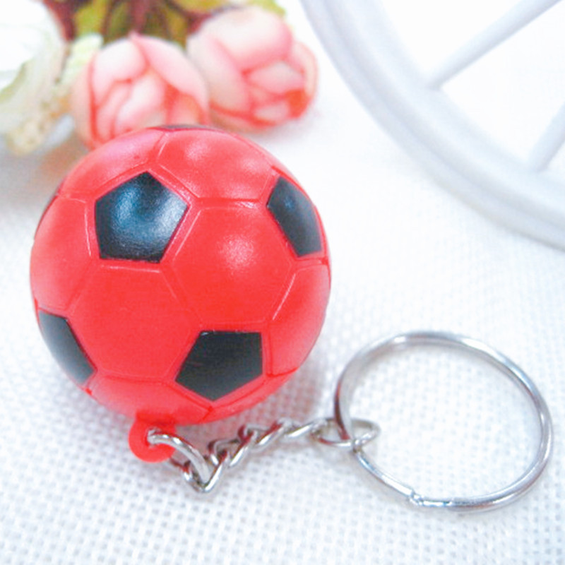Explosive mini football key chain pendant simulation baseball golf tennis key bowling keychain key ring