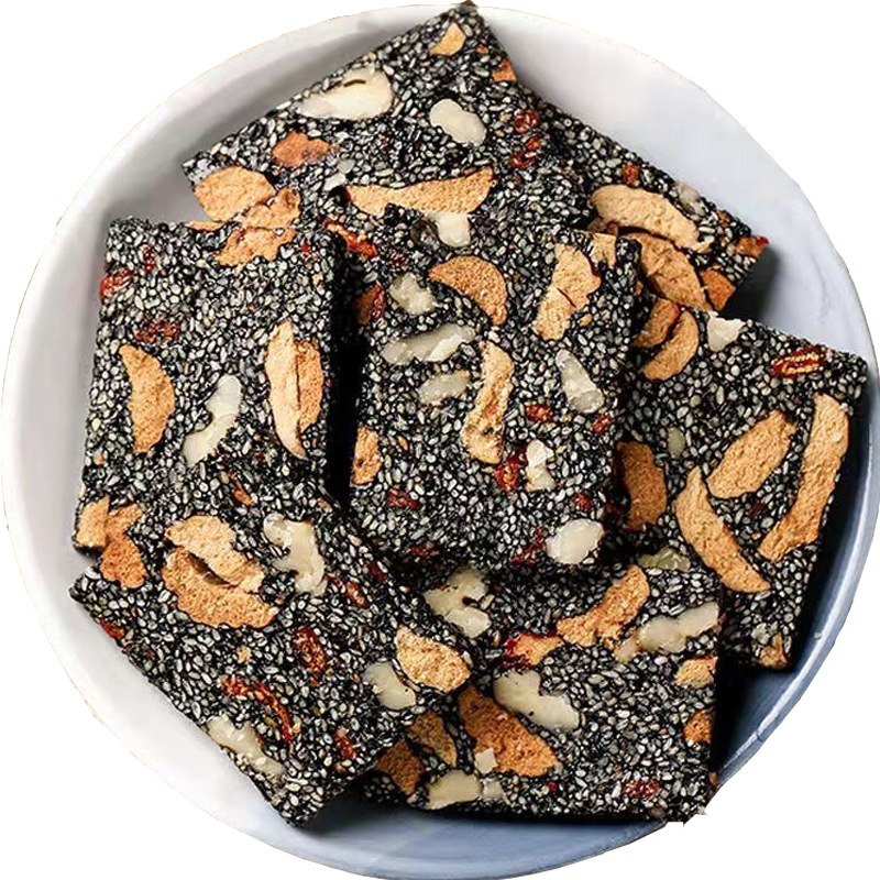 Ejiao cake ready-to-eat 500g handmade donkey-hide gelatin solid yuan cake gift box donkey-hide gelatin paste slices walnut black sesame cake independent packaging