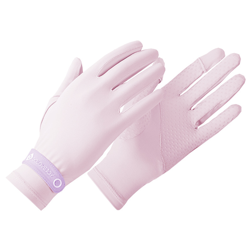 Summer Sunscreen Gloves for Driving Women's Outdoor Sunscreen Anti-ultraviolet Non-slip Touchscreen Breathable Ice Silk Gloves