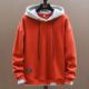 Fake two-piece sweater men's trendy 2023 thin fashion brand men's spring and autumn casual loose hooded jacket